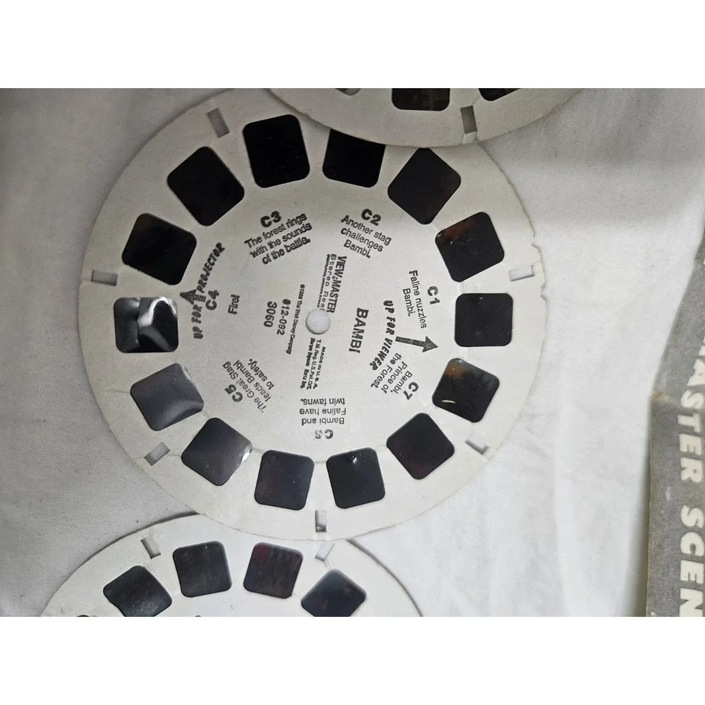 Sawyer's View-Master Viewer w/ Box & Reels 1947 MPN 012-074 Vintage Bambi Sesame